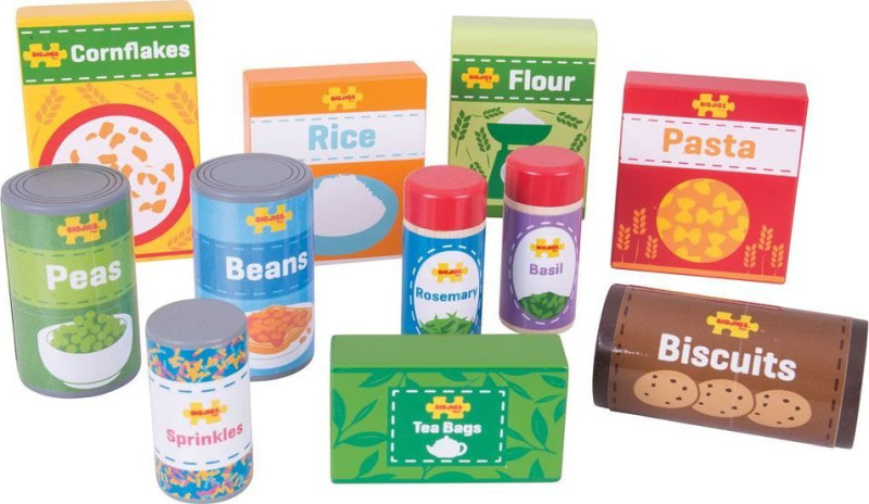 Bigjigs Toys Sada trvanlivých potravin