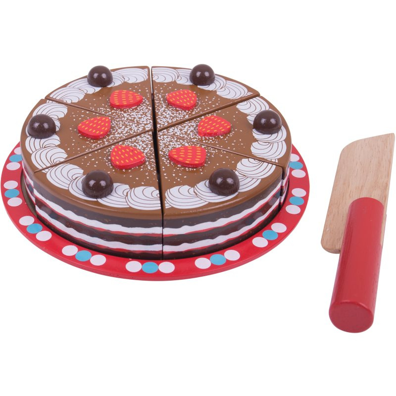 Bigjigs Toys Krájecí čokoládový dort