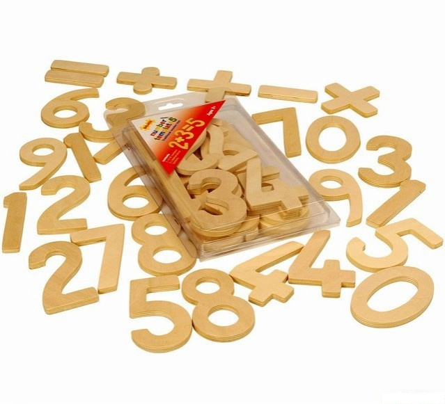 Bigjigs Toys Dřevěné číslice se znaménky
