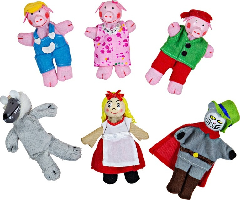 Bigjigs Toys Prstoví maňásci pohádkové postavičky