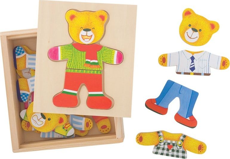 Bigjigs Toys Oblékací puzzle Pan medvěd