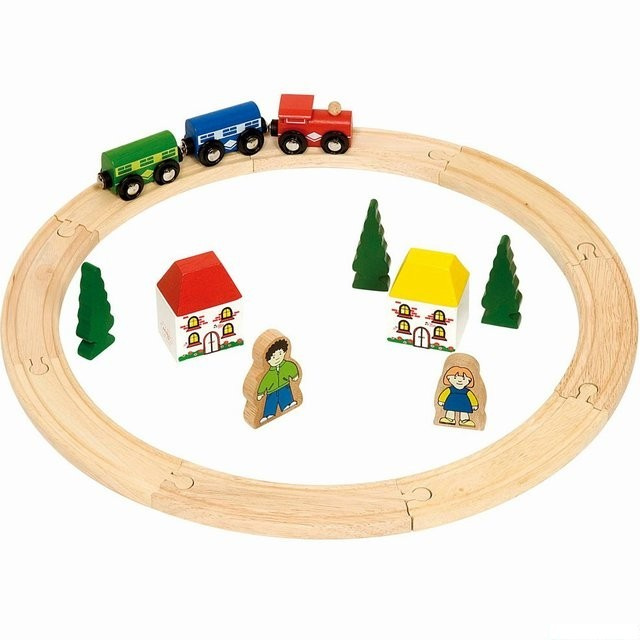 Bigjigs Rail Moje první vláčkodráha 19 dílů