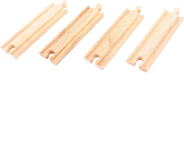 Bigjigs Rail Střední rovné koleje 16 cm 4 ks