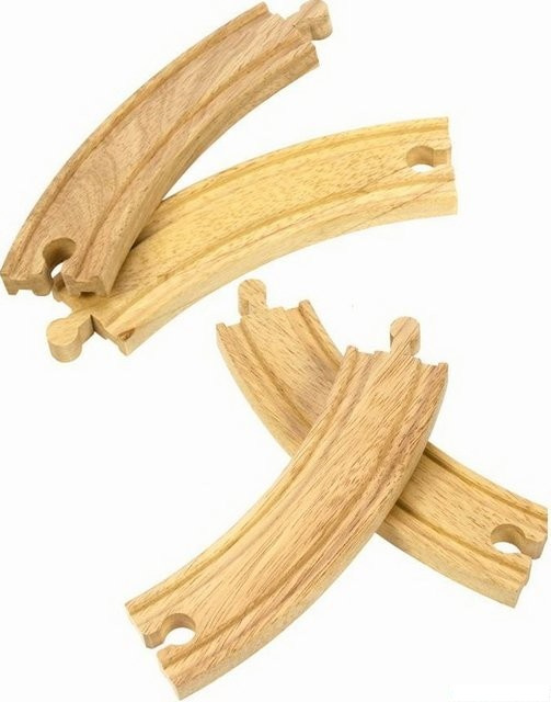Bigjigs Rail Dlouhé kruhové koleje 17 cm 4 ks