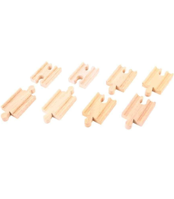 Bigjigs Rail Spojky kolejí 7 cm 8 ks