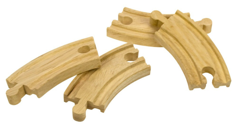 Bigjigs Rail Krátká kruhová kolej 10 cm 4 ks