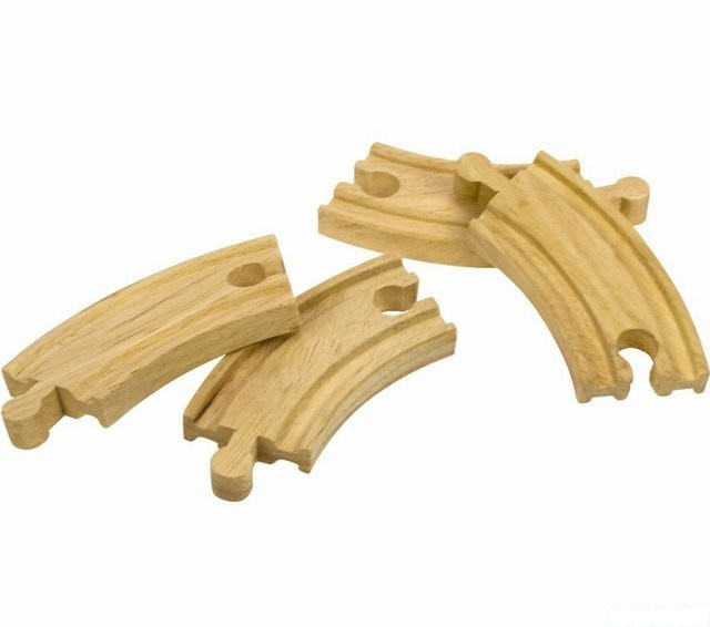 Bigjigs Rail Krátká kruhová kolej 10 cm 4 ks