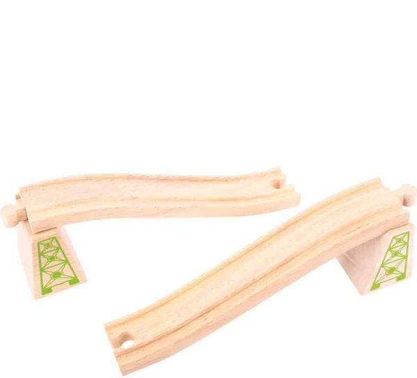 Bigjigs Rail Nadjezdové koleje s pilíři 2ks