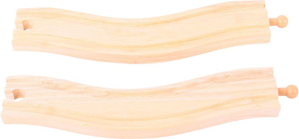 Bigjigs Rail Obloukové koleje 22 cm 2 ks
