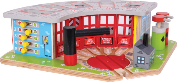 Bigjigs Rail Exkluzivní depo pro 5 vláčků