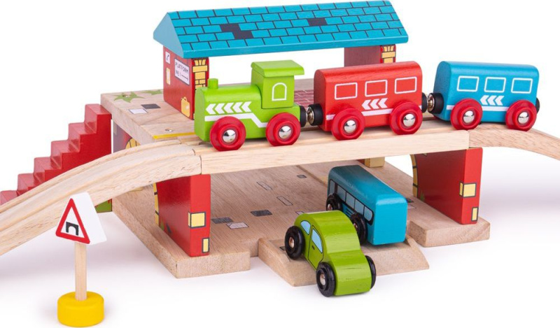 Bigjigs Rail Nádraží nad cestou