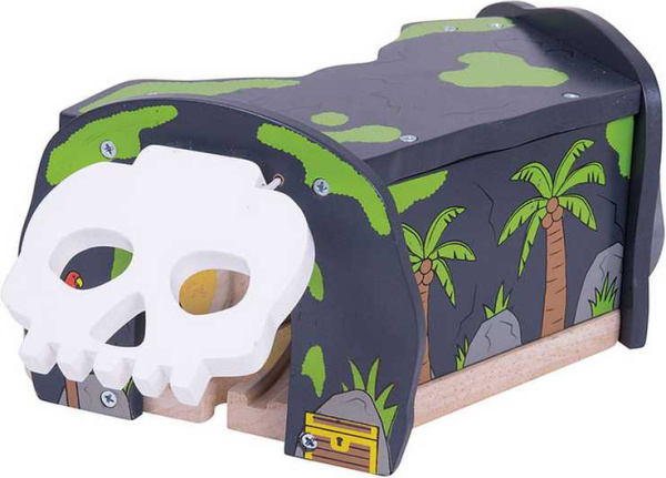 Bigjigs Rail Tunel s výhybkou jeskyně lebka