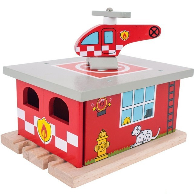 Bigjigs Rail Depo hasičská stanice