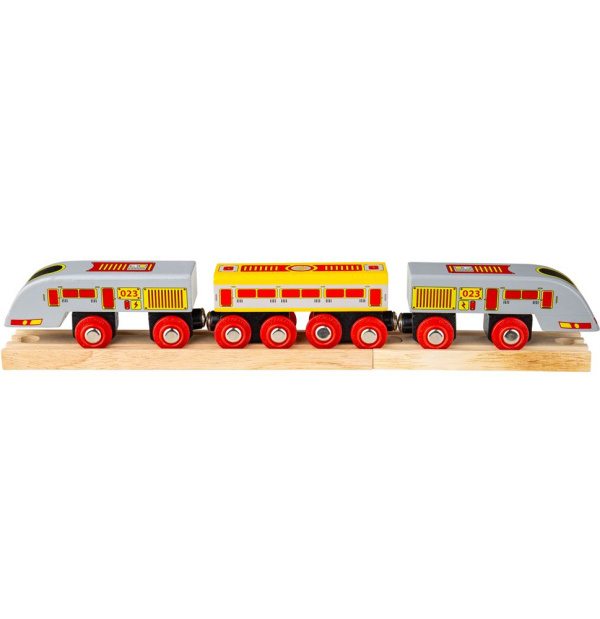 Bigjigs Rail Rychlík Eurostar + 3 koleje