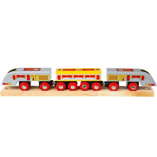 Bigjigs Rail Rychlík Eurostar + 3 koleje