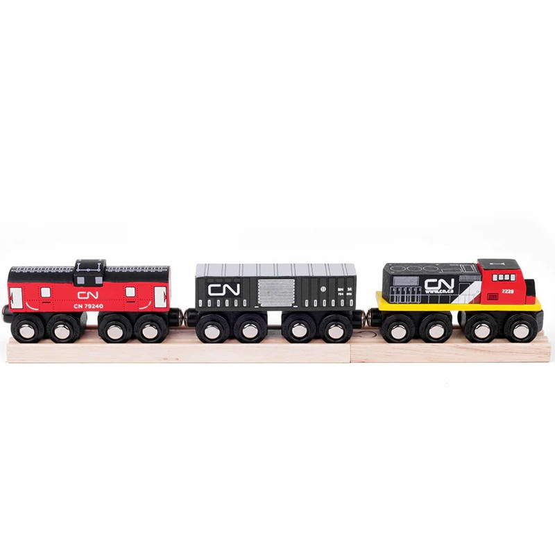 Bigjigs Rail CN nákladní vlak + koleje