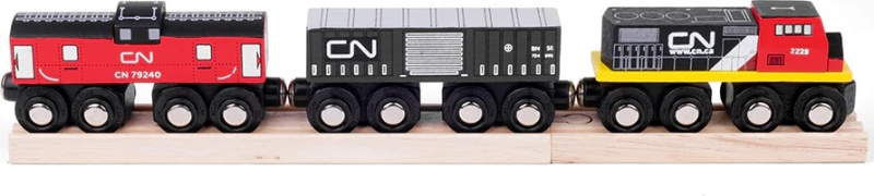 Bigjigs Rail CN nákladní vlak + koleje
