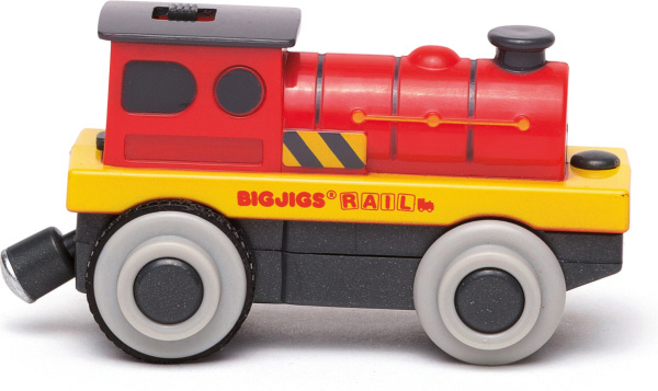 Bigjigs Rail Elektrická lokomotiva Červený silák