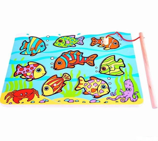 Bigjigs Toys Chytání rybiček na desce