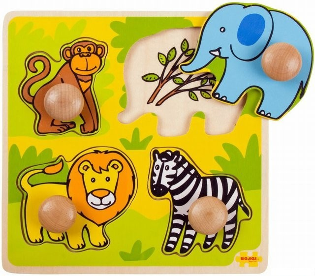 Bigjigs Toys moje první vkládací puzzle safari