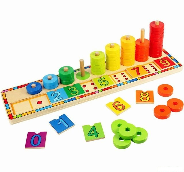 Bigjigs Toys Deska nasazování s čísly
