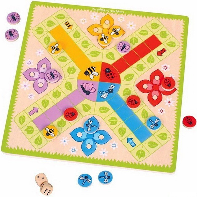 Bigjigs Toys Člověče, nezlob se! Louka