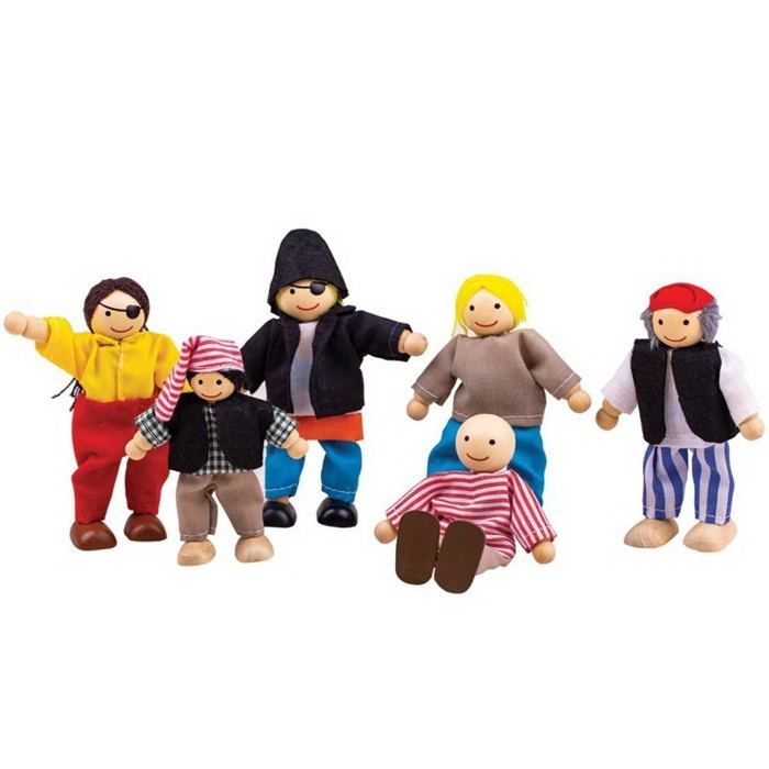 Bigjigs Toys Set piráti 6ks