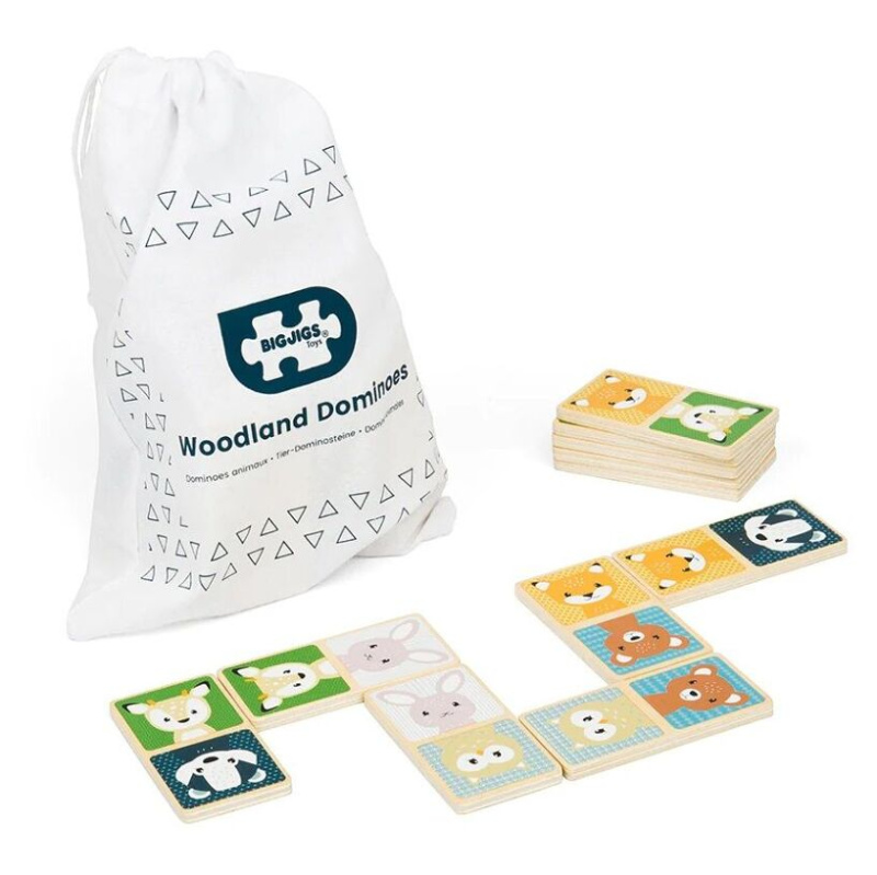 Bigjigs Toys Domino lesní zvířátka