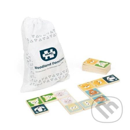Bigjigs Toys Domino lesní zvířátka