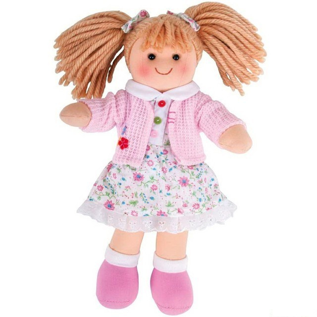 Bigjigs Toys Látková panenka Poppy 28 cm