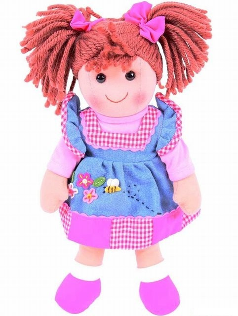 Bigjigs Toys Látková panenka Melody 34 cm