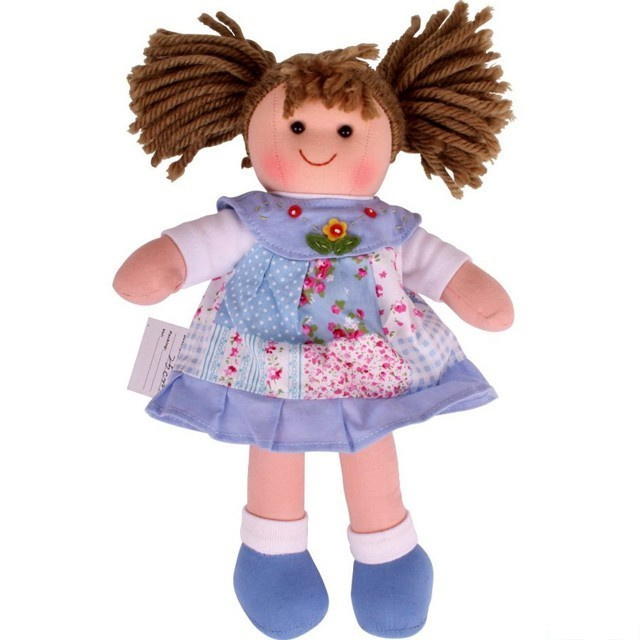 Bigjigs Toys Látková panenka Sarah 28 cm