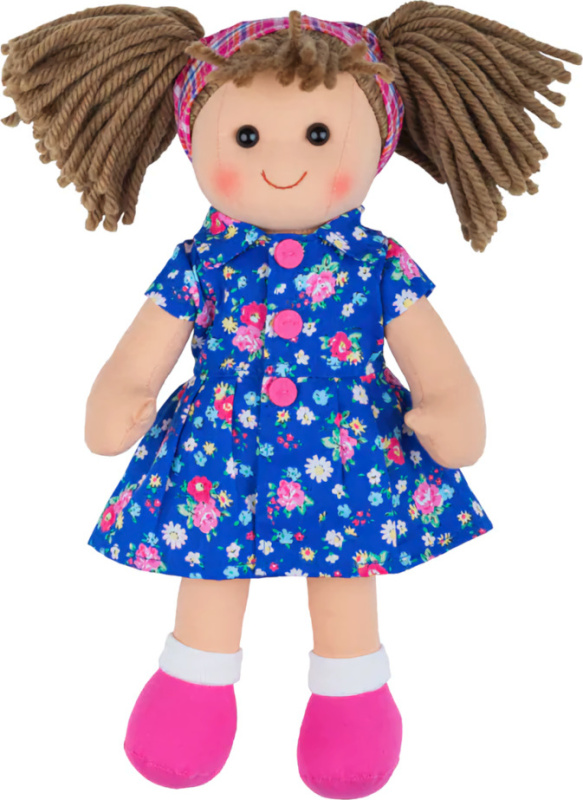 Bigjigs Toys Látková panenka Hollie 28 cm