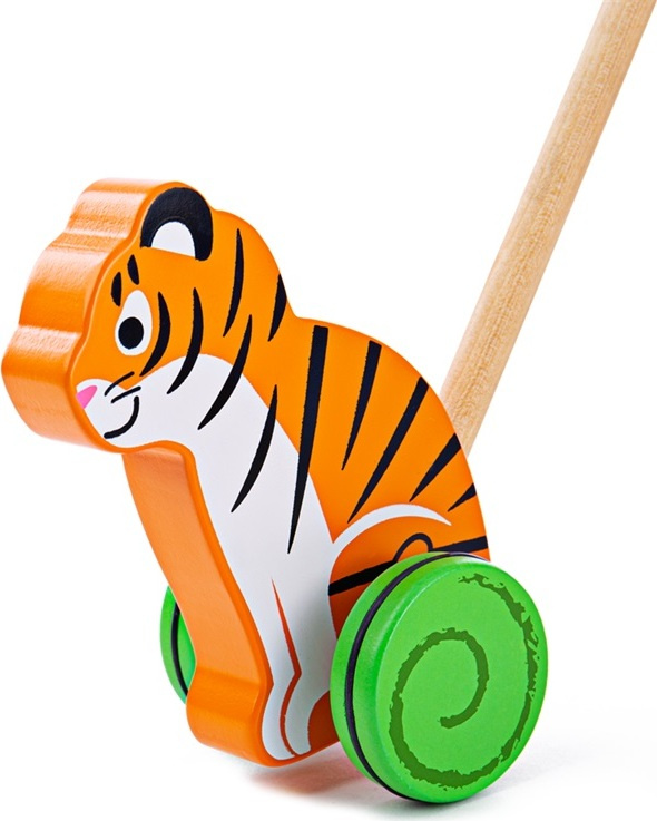 Bigjigs Baby Dřevěný jezdík Tygr