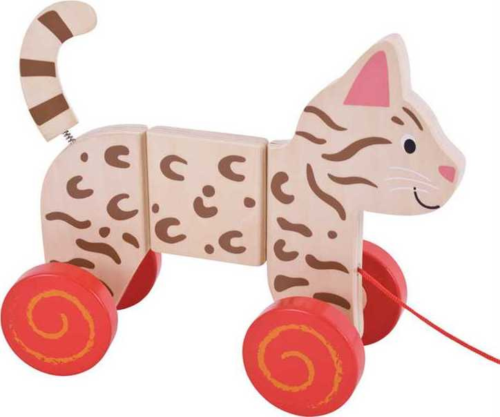 Bigjigs Toys Bigjigs Baby Tahací kočka