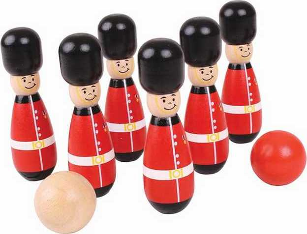 Bigjigs Toys Kuželky angličtí gardisti