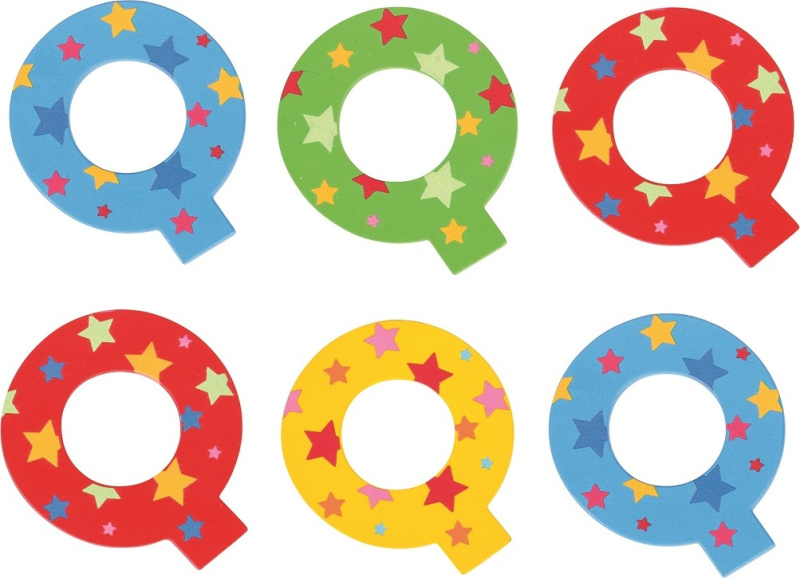 Bigjigs Toys Hvězdičkové písmenko Q