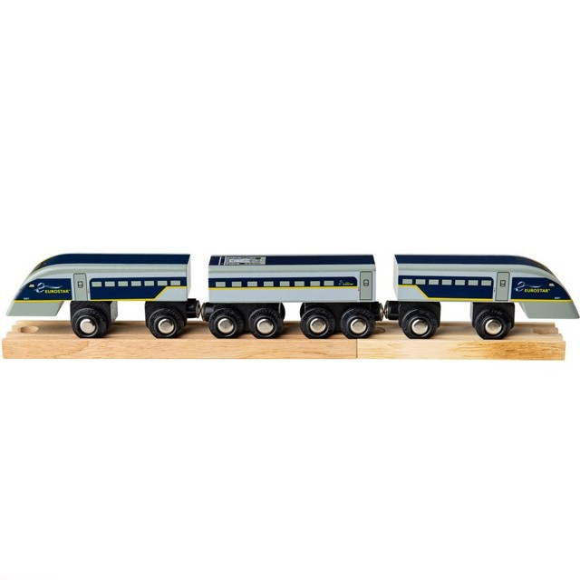 Bigjigs Rail Rychlík Eurostar E320 + 3 koleje