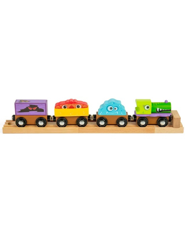Bigjigs Rail Dřevěný vláček Příšerky