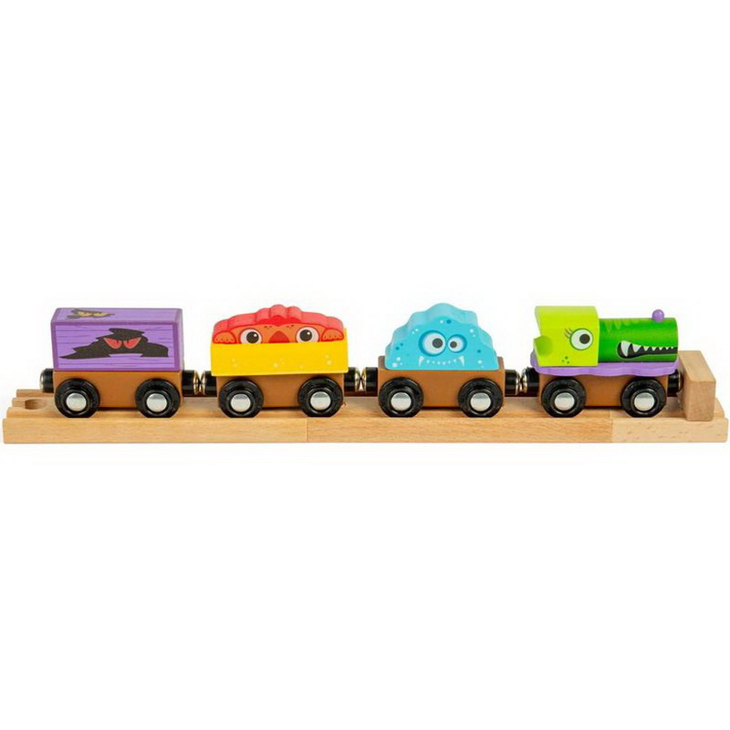 Bigjigs Rail Dřevěný vláček Příšerky