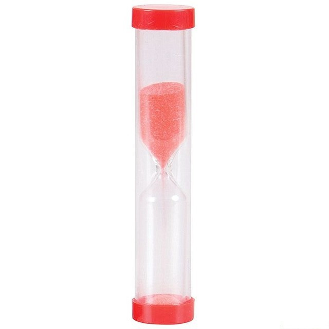 Bigjigs Toys Přesýpací hodiny 30 sekund 1 ks červené