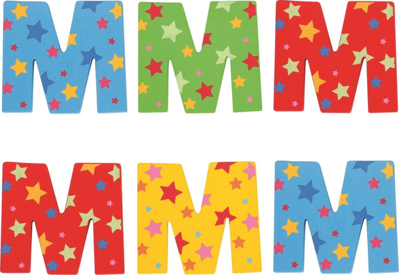 Bigjigs Toys Hvězdičkové písmenko M