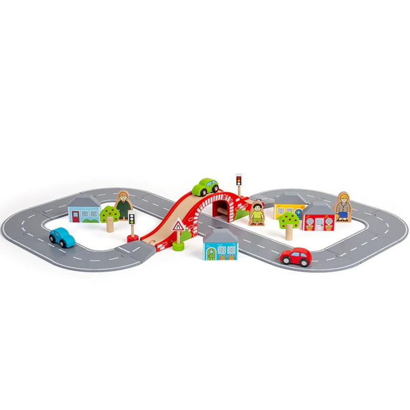 Bigjigs Rail Dřevěná silnice osmička