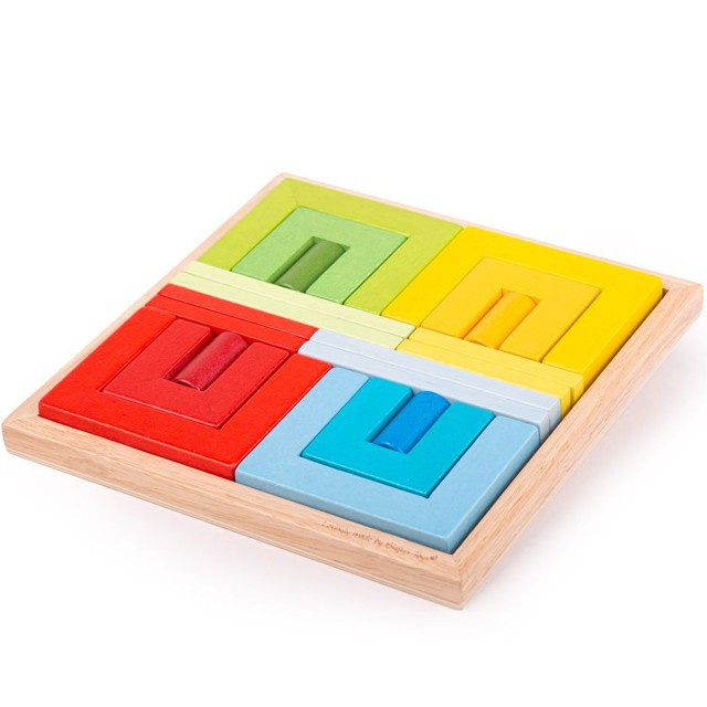 Bigjigs Toys Dřevěné skládací tvary