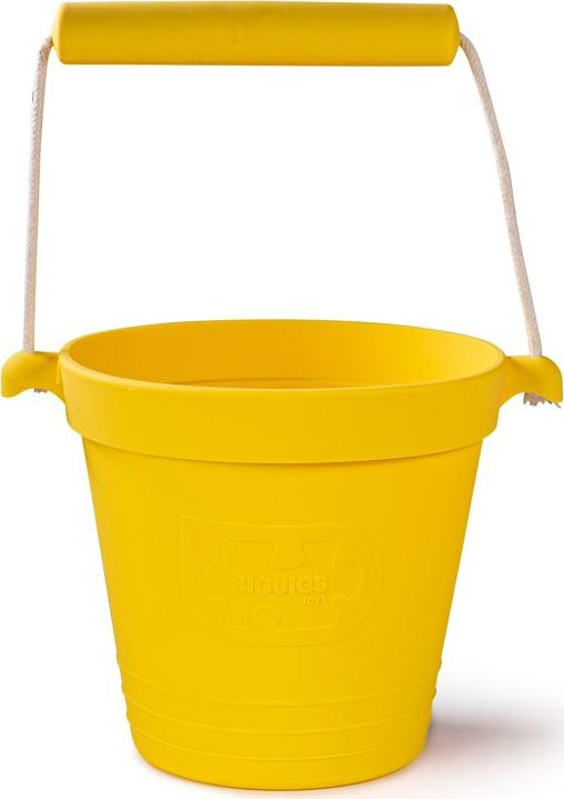 Bigjigs Toys Plážový kyblíček žlutý