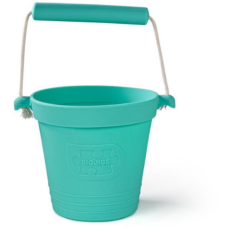 Bigjigs Toys Plážový kyblíček tyrkysový