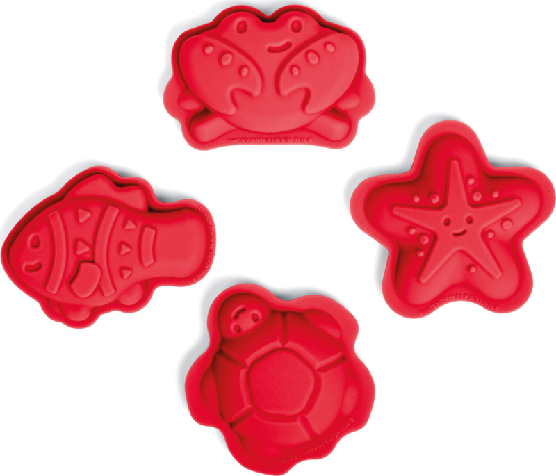Bigjigs Toys Silikonové formičky červené Cherry