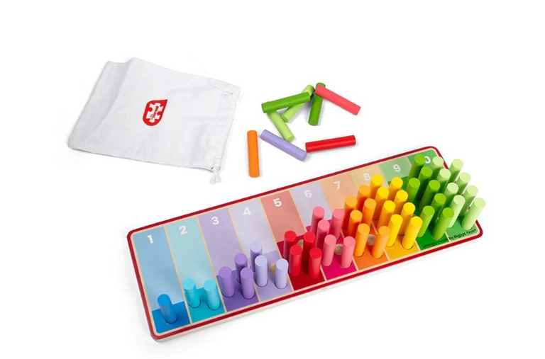 Bigjigs Toys Duhové počítací tyčinky