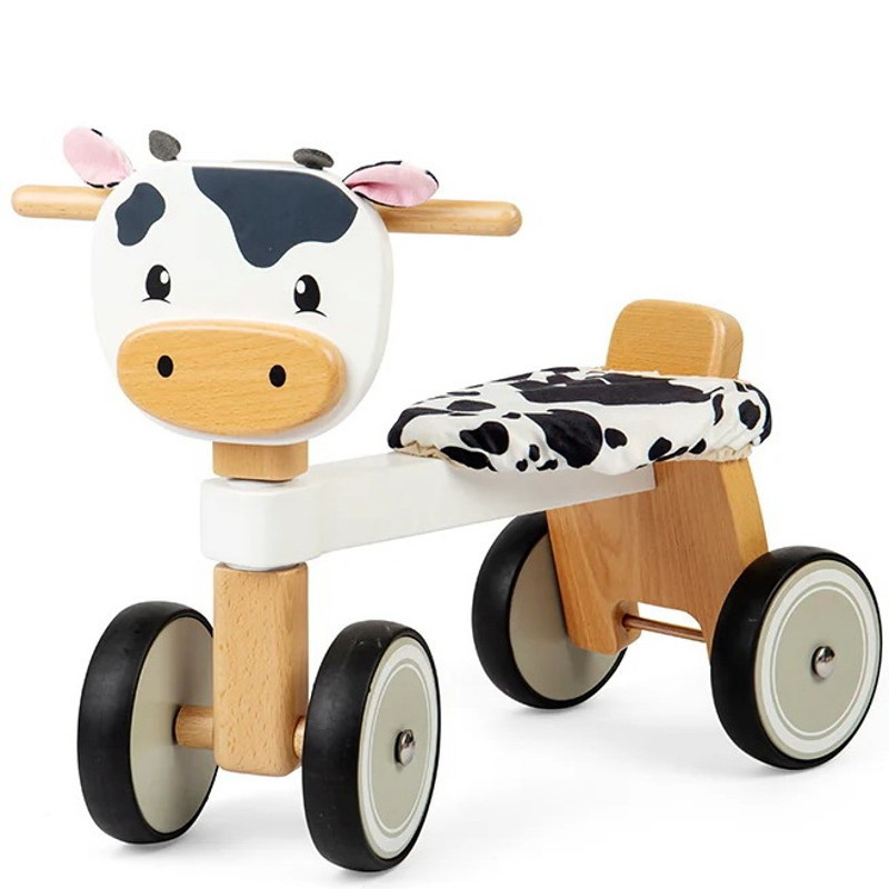 Bigjigs Toys Odrážedlo kravička