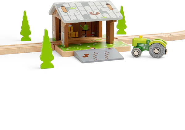 Bigjigs Rail Stodola na kolejích